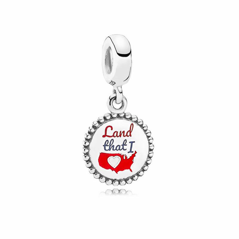 Pandora Land That I Love Dangle Charm Clearance NZ, Sterling Silver (741680-FLD)